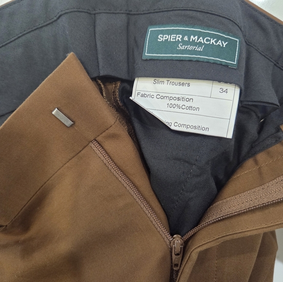 Spier and Mackay Brown High-Rise Trousers - 34 x 27 3/4 - Picture 3 of 3